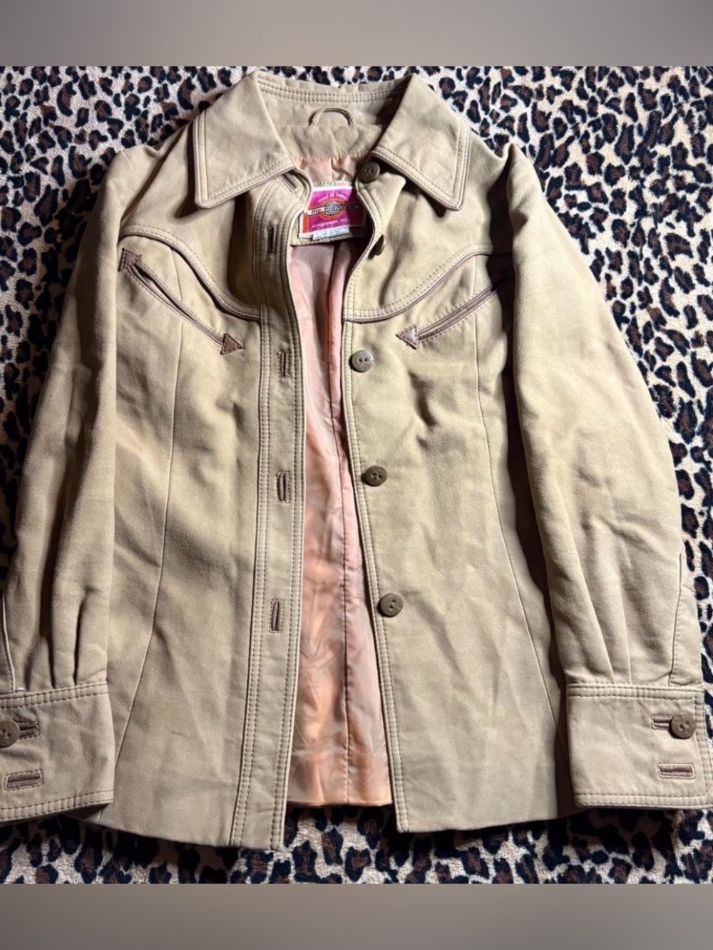 PIONEER Women's Light Brown Button-Front Jean Jacket